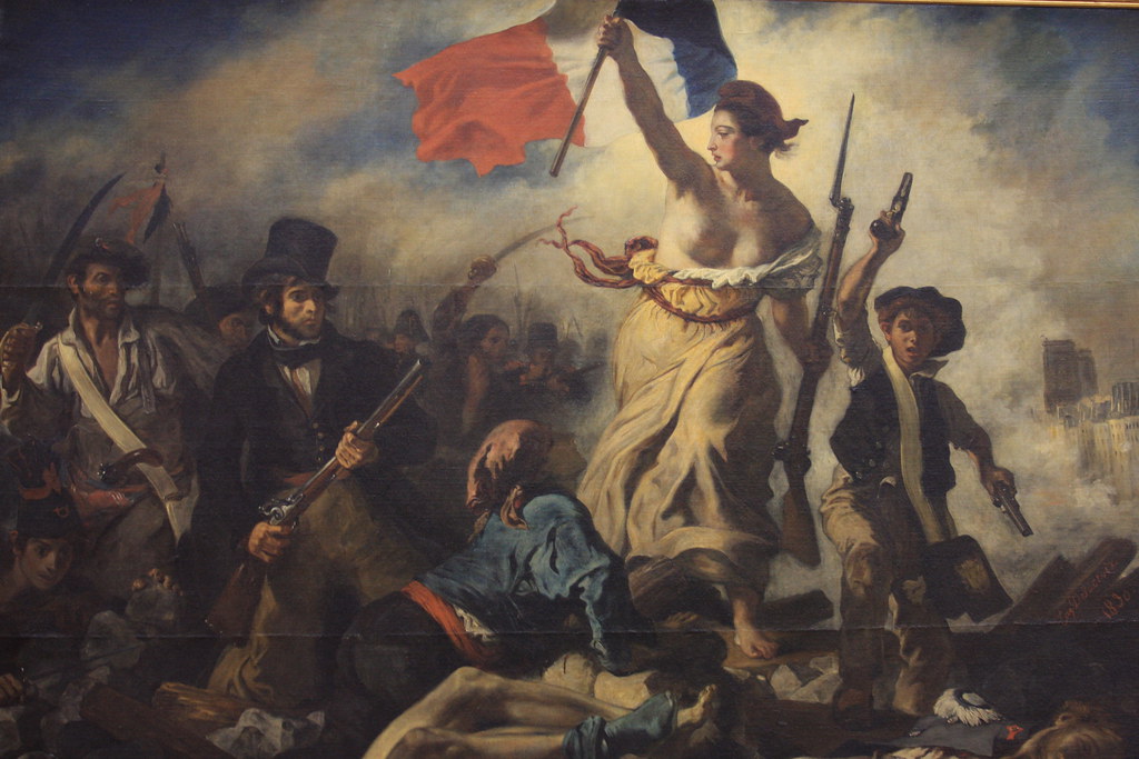 Imagen de la pintura  - liberty leading the people del autor Eugene delacroix